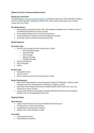 Diabetic Foot Ulcer Treatment Market Size