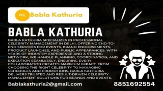 Celebrity Management In Delhi