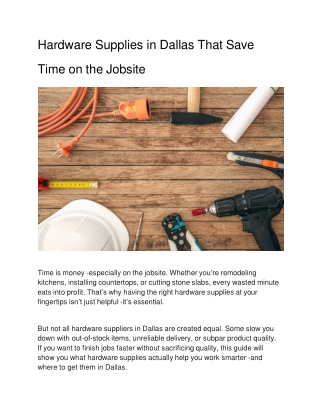hardware-supplies-in-dallas-that-save-time-on-the-jobsite