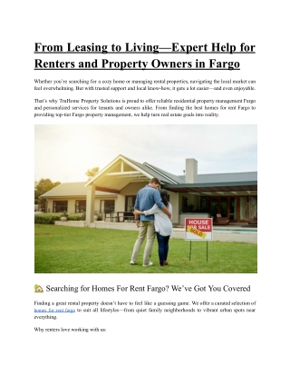 TruHome Property Solutions  PDF
