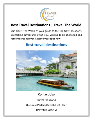 Best Travel Destinations
