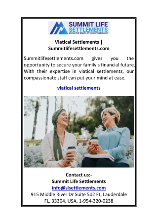 Viatical Settlements Summitlifesettlements.com