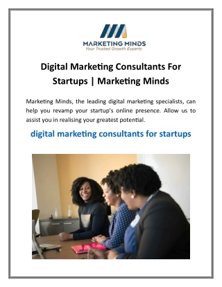 Digital Marketing Consultants For Startups  Marketing Minds