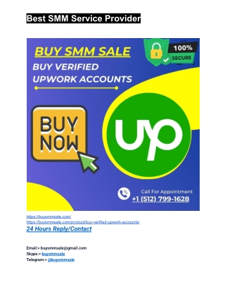 Buy Verified UPWORK Accounts – Fully Documents & Fast Delivery