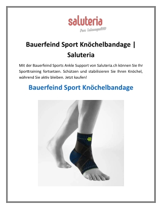 Bauerfeind Sport Knöchelbandage