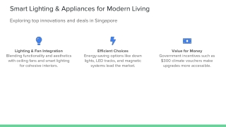 Smart Lighting & Appliances for Modern Living
