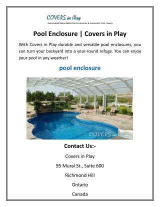 pool enclosure