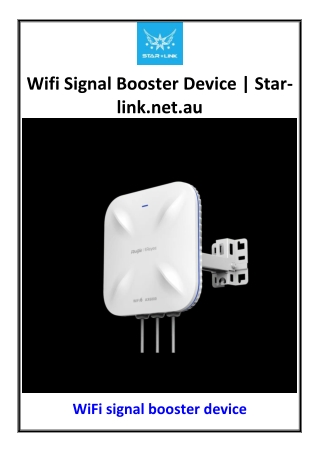 Wifi Signal Booster Device | Star-link.net.au