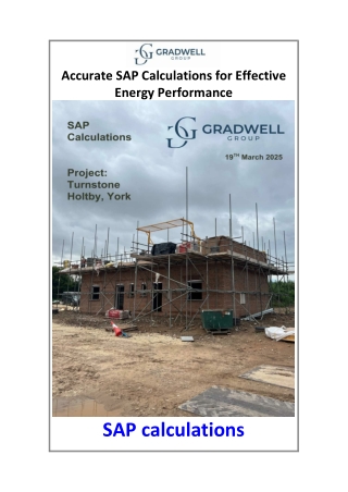 Accurate SAP Calculations for Effective Energy Performance