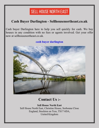 Cash Buyer Darlington - Sellhousenortheast.co.uk