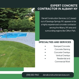 Expert Concrete Contractor in Albany NY  Denali Construction
