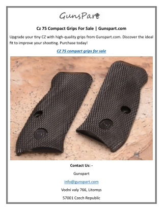 Cz 75 Compact Grips For Sale Gunspart.com