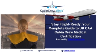 Stay Flight-Ready Your Complete Guide to UK CAA Cabin Crew Medical Certification