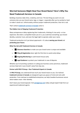 Worried Someone Might Steal Your Brand Name