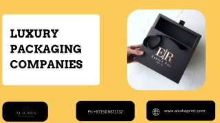 luxury packaging companies pdf