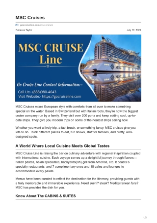 MSC Cruise Line