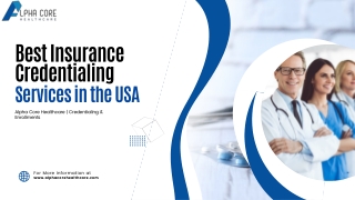 Best Insurance Credentialing Services for Healthcare Providers in the USA