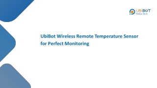 UbiBot Wireless Remote Temperature Sensor for Perfect Monitoring