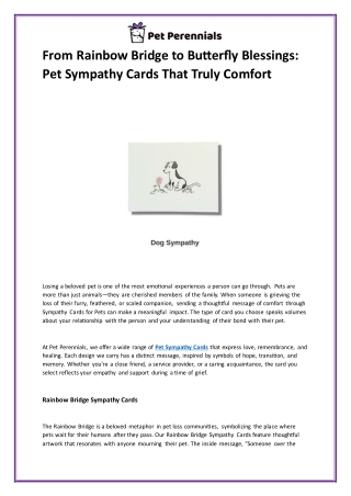 From Rainbow Bridge to Butterfly Blessings