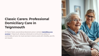 Classic Carers Professional Domiciliary Care in Teignmouth