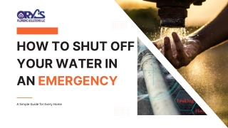 How to Shut Off Your Water in an Emergency