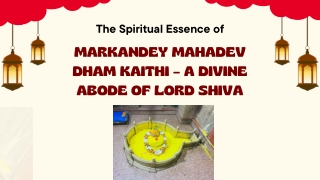 Markandey Mahadev Dham Kaithi – A Divine Abode of Lord Shiva