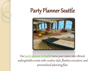 Party Planner Seattle