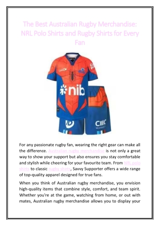 The Best Australian Rugby Merchandise NRL Polo Shirts and Rugby Shirts for Every Fan