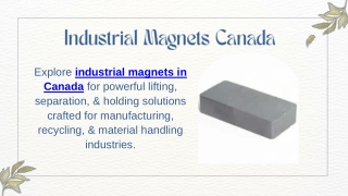 Industrial Magnets Canada