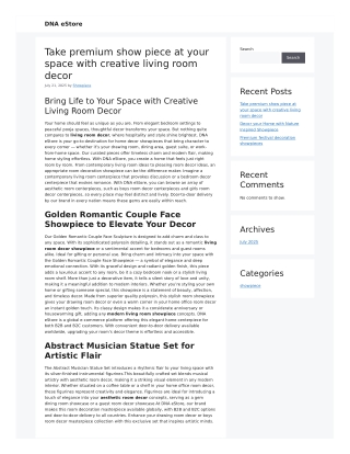 Art Meets Ambience Premium Showpieces for Inspired Living Room Decor