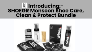 SHOEGR Monsoon Shoe Care, Clean & Protect Bundle