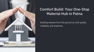 Your One-Stop Hub for Construction Materials in Patna