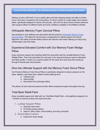 The Ultimate Solution for Neck & Spine Pain Relief