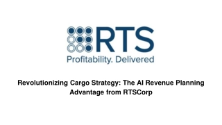 Revolutionizing Cargo Strategy: The AI Revenue Planning Advantage from RTSCorp