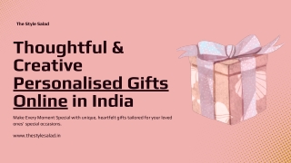 Thoughtful & Creative Personalised Gifts Online in India