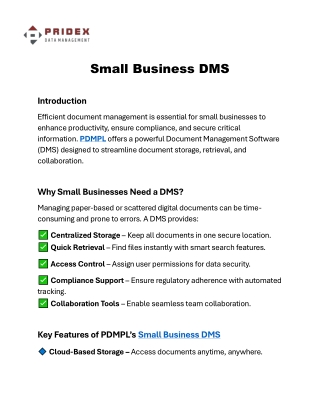 Small Business DMS