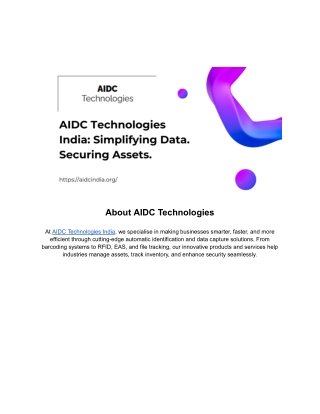 What is RFID? Definition & How RFID Works in 2025 | AIDC India