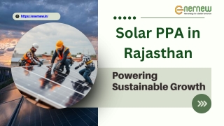 Solar PPA in Rajasthan Enernew