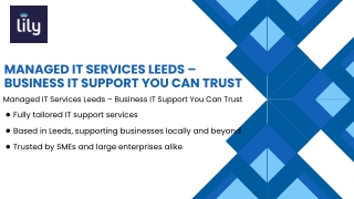 Managed IT services Leeds  Business IT support companies Leeds