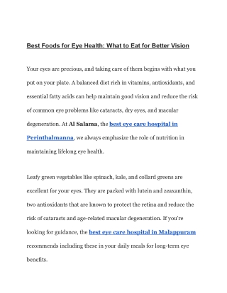 Best Foods for Eye Health_ What to Eat for Better Vision