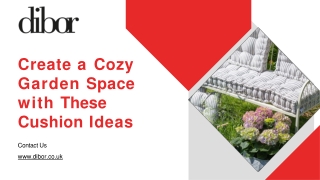 Create a Cozy Garden Space with These Cushion Ideas