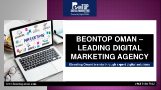 BEONTOP OMAN  –  LEADING DIGITAL MARKETING AGENCY