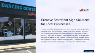 Build Identity Through Smart Storefront Signage