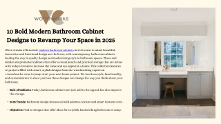 10 Bold Modern Bathroom Cabinet Designs to Revamp Your Space in 2025