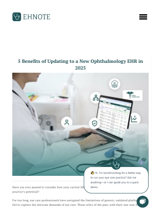 5 Benefits of Updating to a New Ophthalmology EHR in 2025