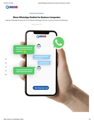 Meon Whatsapp Chatbot