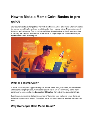 How to Make a Meme Coin_ Basics to pro guide