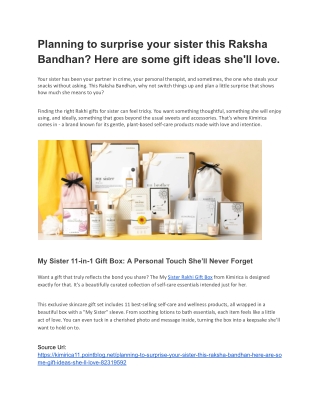 Planning to surprise your sister this Raksha Bandhan_ Here are some gift ideas she'll love.