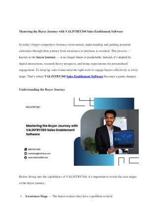Mastering the Buyer Journey with VALiNTRY360 Sales Enablement Software (1)