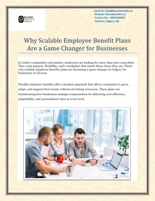 Why Scalable Employee Benefit Plans Are a Game Changer for Businesses